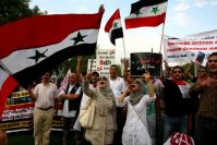 Syrians Protest in Cairo Calling For Solidarity