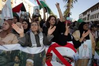 Moroccans demonstrate against presence of Israeli MKs