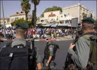 IOF troops on full alert in Jerusalem, especially around the Aqsa Mosque