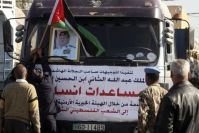 Gaza-bound convoy from Jordan lands in Syria